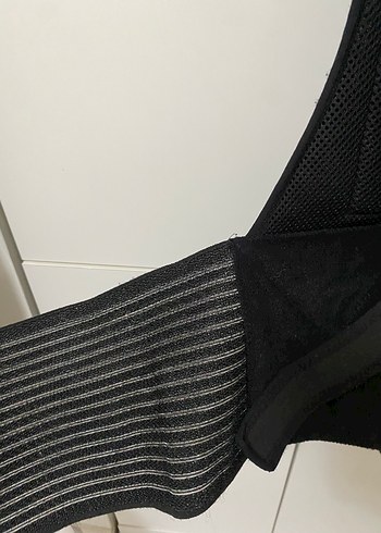 Siyah Fitted Hemşire Korsesi Midi Boy - Görsel 3