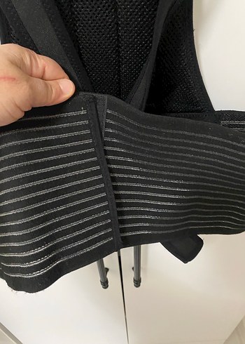 Siyah Fitted Hemşire Korsesi Midi Boy - Görsel 5