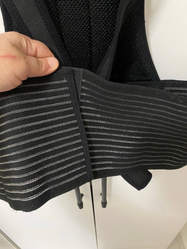 Siyah Fitted Hemşire Korsesi Midi Boy - Görsel 5