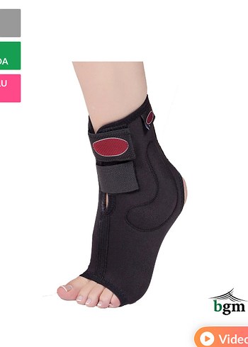 Velcro kapamalı siyah gri  bileklik ayak - Görsel 2