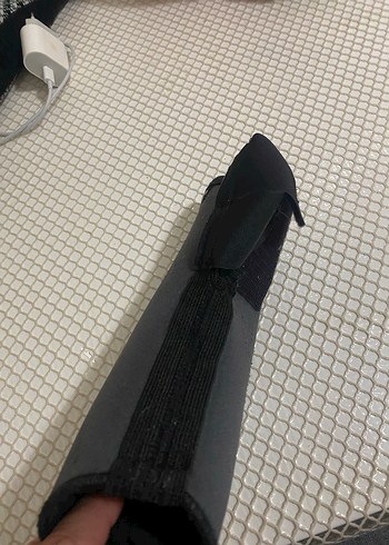 Velcro kapamalı siyah gri  bileklik ayak - Görsel 3