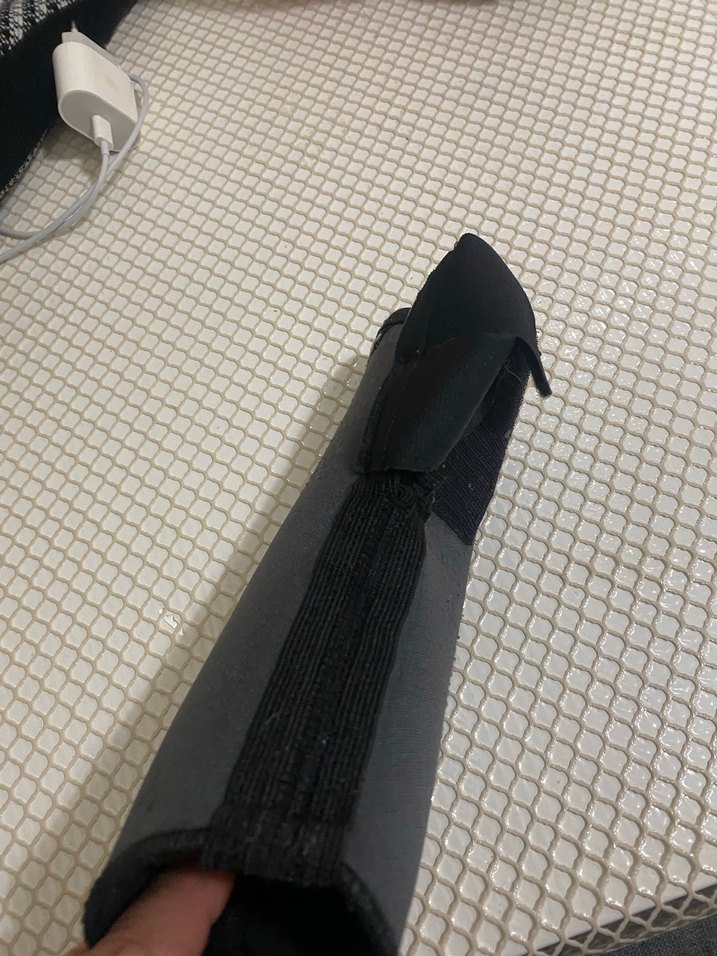 Velcro kapamalı siyah gri  bileklik ayak - Görsel 3