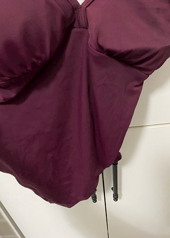 Bordo Strappy Kadın Mayo - Görsel 2