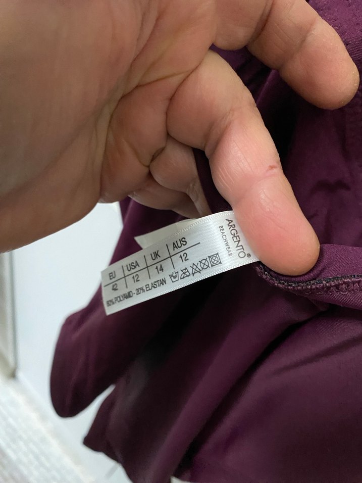 Bordo Strappy Kadın Mayo - Görsel 3