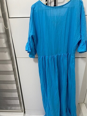 0 keten elbise - Görsel 3