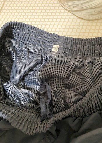 Erkek Lacivert Çizgili Spor Şort - Görsel 4