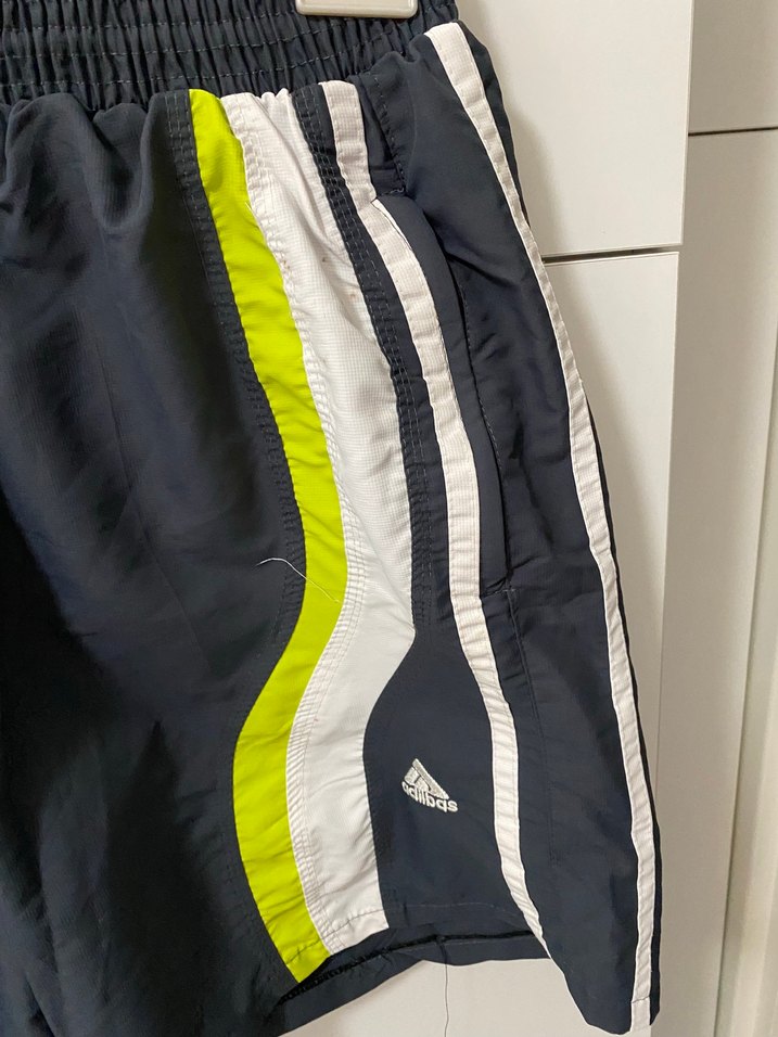 Erkek Lacivert Çizgili Spor Şort - Görsel 5