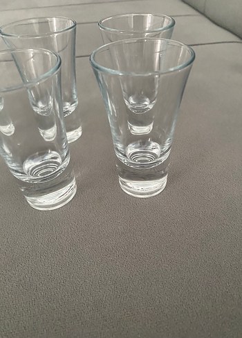 Beden 6'lı Şeffaf Cam Shot Bardak Seti