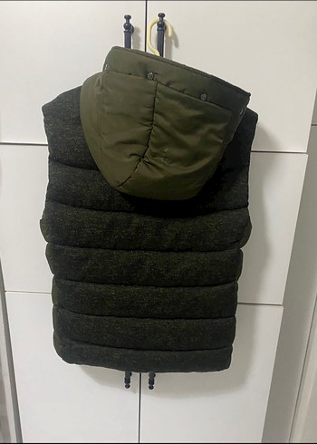 Colins orijinal Kadın Gri Fermuarlı Şişme Yelek - Görsel 4