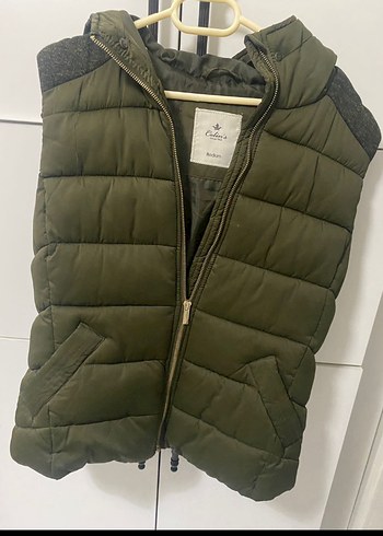 Colins orijinal Kadın Gri Fermuarlı Şişme Yelek - Görsel 3