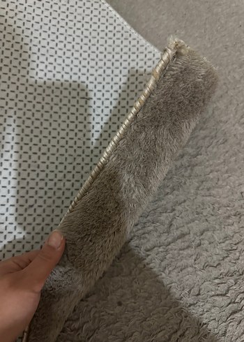 Gri Modern Düz Desen Halı - Görsel 3