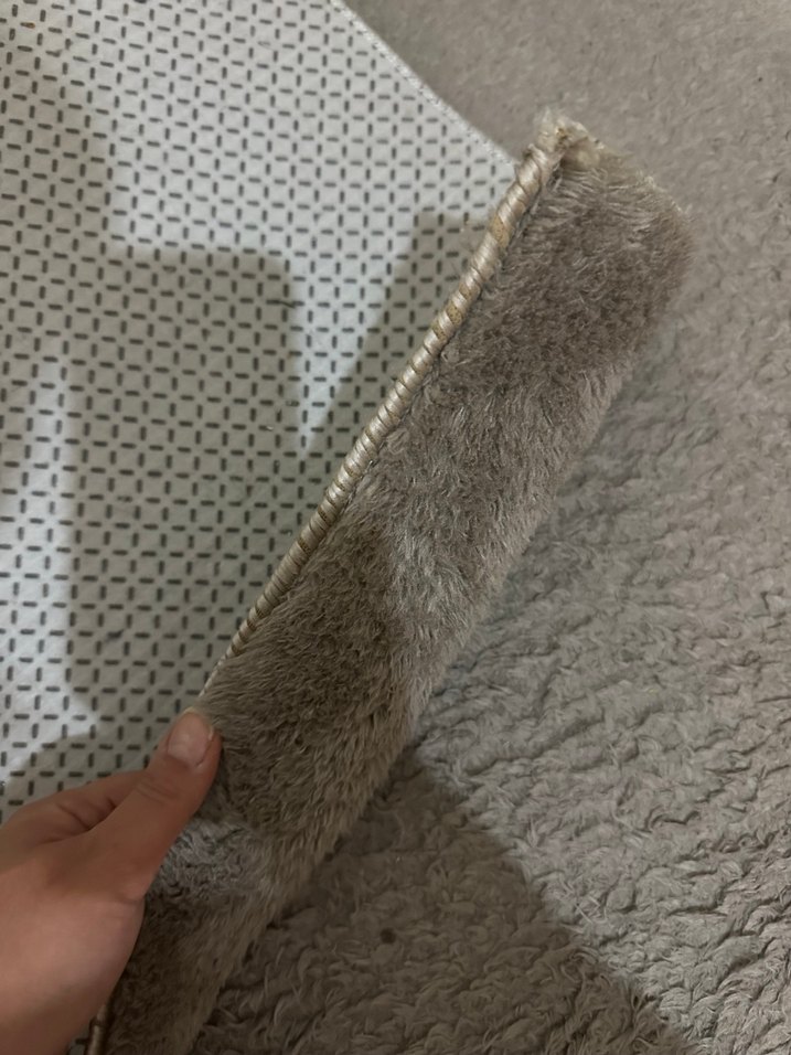 Gri Modern Düz Desen Halı - Görsel 3