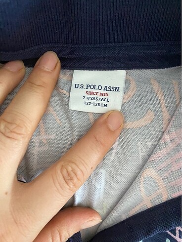 7 Yaş Beden Us Polo kız çocuk elbisesi