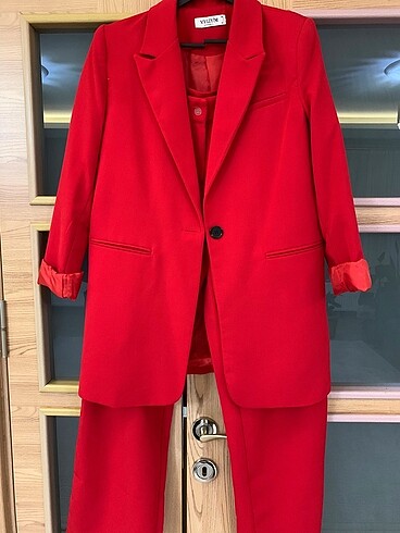 s Beden kırmızı Renk blazer ceket
