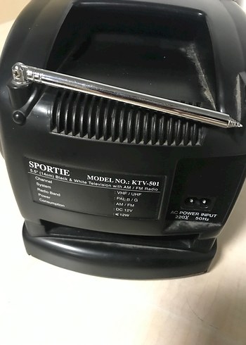 SPORTIE Siyah Mini TV - Görsel 2