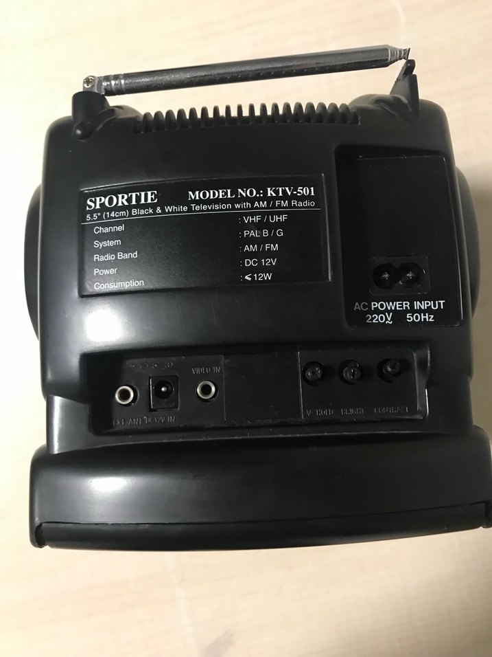 SPORTIE Siyah Mini TV - Görsel 4