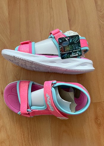 Kız Çocuk Pembe Cırtlı Rahat Sandalet, Sola Glow Sandalet