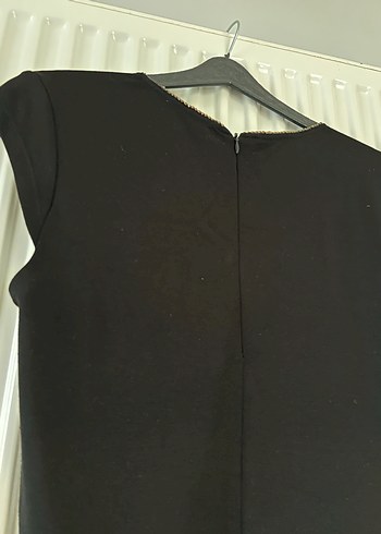 Siyah gold işlemeli m beden elbise - Görsel 9