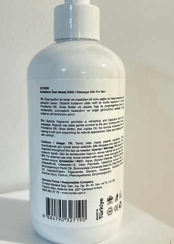 Erkekler için Masaj Sütü - Görsel 3