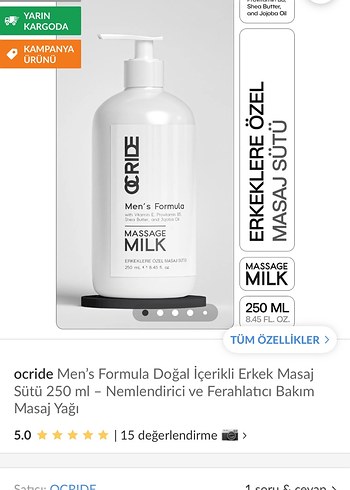 Erkekler için Masaj Sütü - Görsel 4