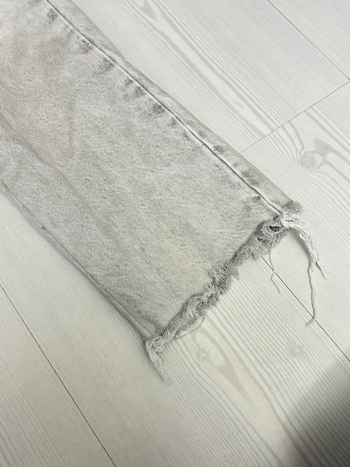 Gri Baskılı Rahat Kesim Kadın Kot Pantolon - Görsel 3