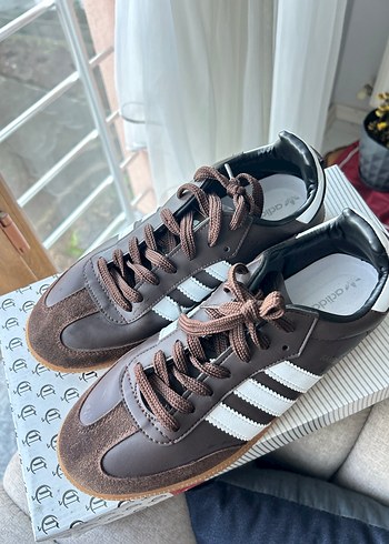 Adidas Kadın Kahverengi Süet Spor Ayakkabı - Görsel 3