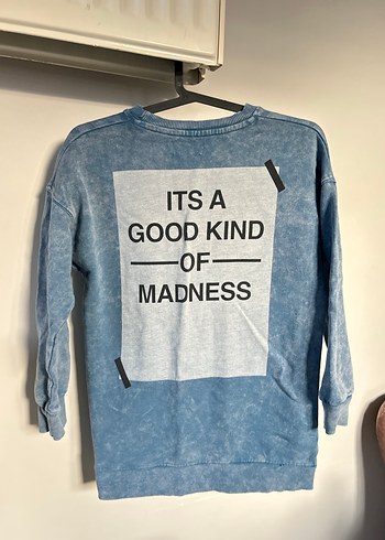 Zara 9/10 yaş Erkek Çocuk Mavi Denim Sweatshirt - Görsel 12