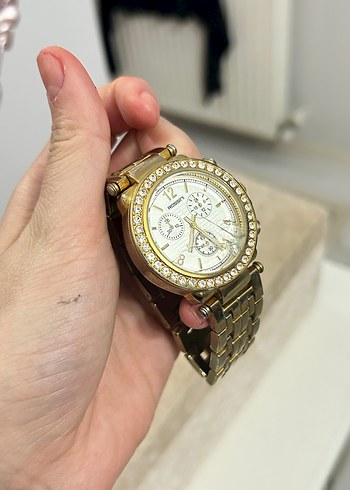 Altın Renkli 2 tane Kadın Saati - Görsel 6