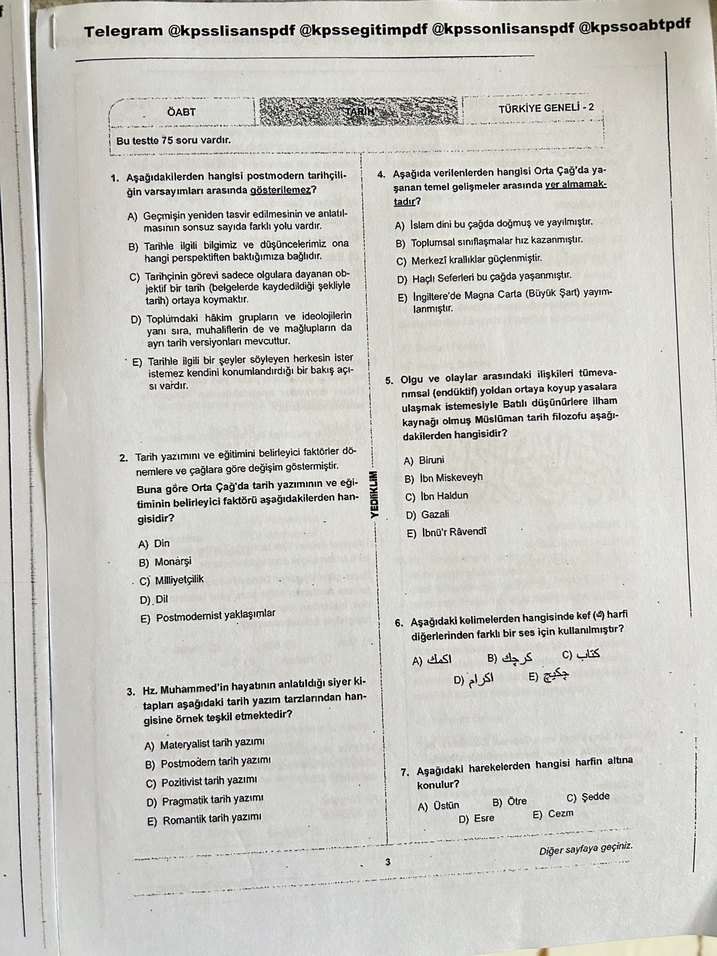 Kpss öabt deneme sınavları + ags - Görsel 3