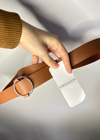 Atmosphere kahverengi Kadın Deri Kemer Tokalı - Görsel 10