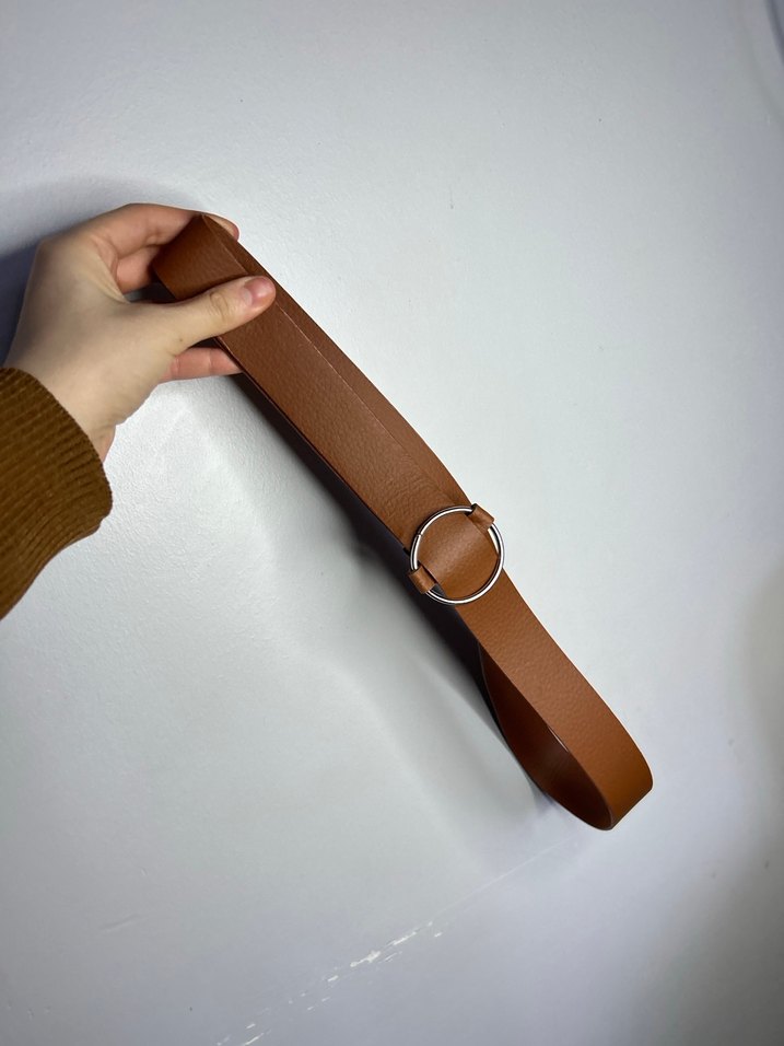 Atmosphere kahverengi Kadın Deri Kemer Tokalı - Görsel 5