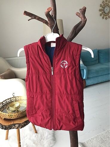Bordo erkek çocuk şişme mont / yelek