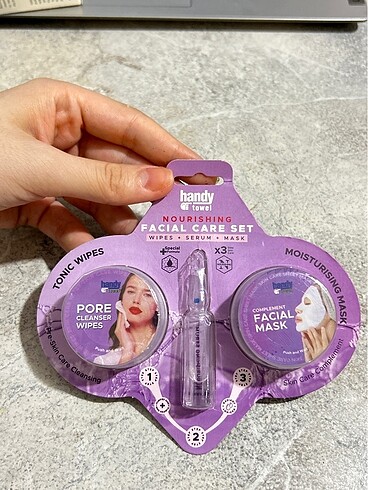 Handy Towel besleyici yüz bakım seti - Görsel 3