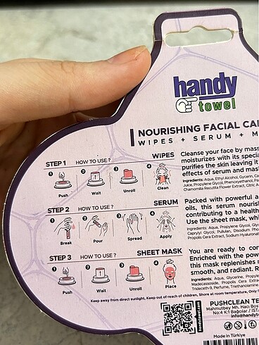 Handy Towel besleyici yüz bakım seti - Görsel 4