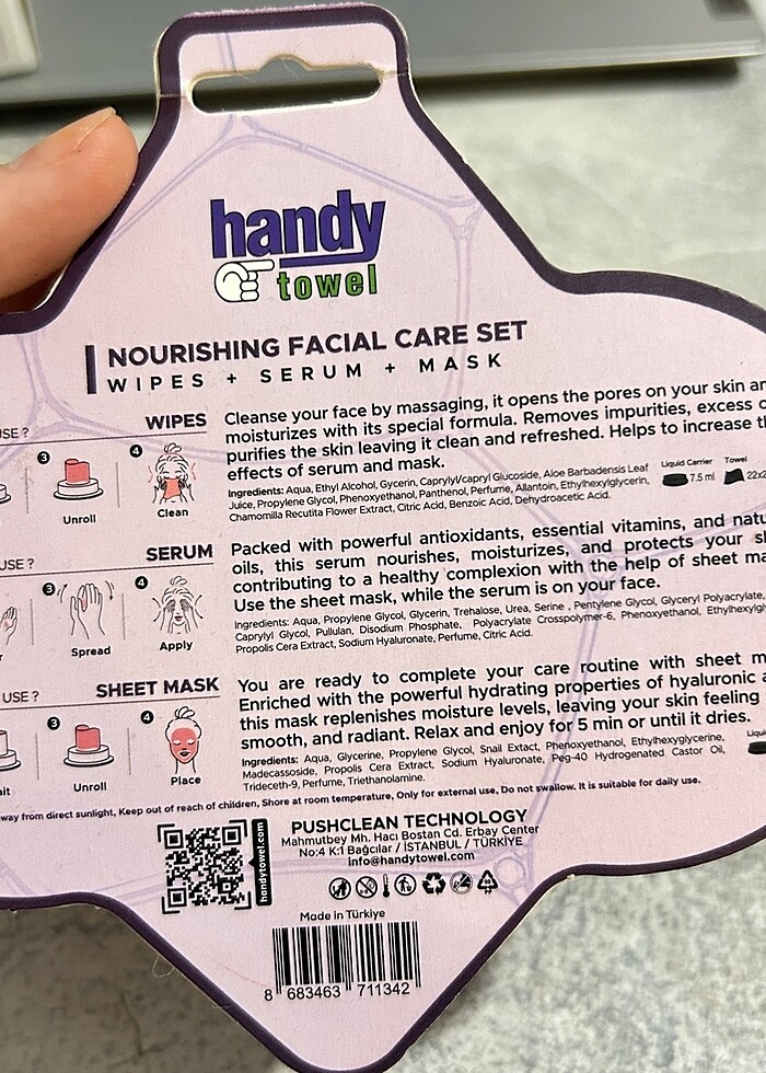 Handy Towel besleyici yüz bakım seti - Görsel 5