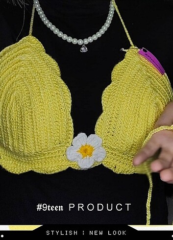 Örgü Bikini Üstü