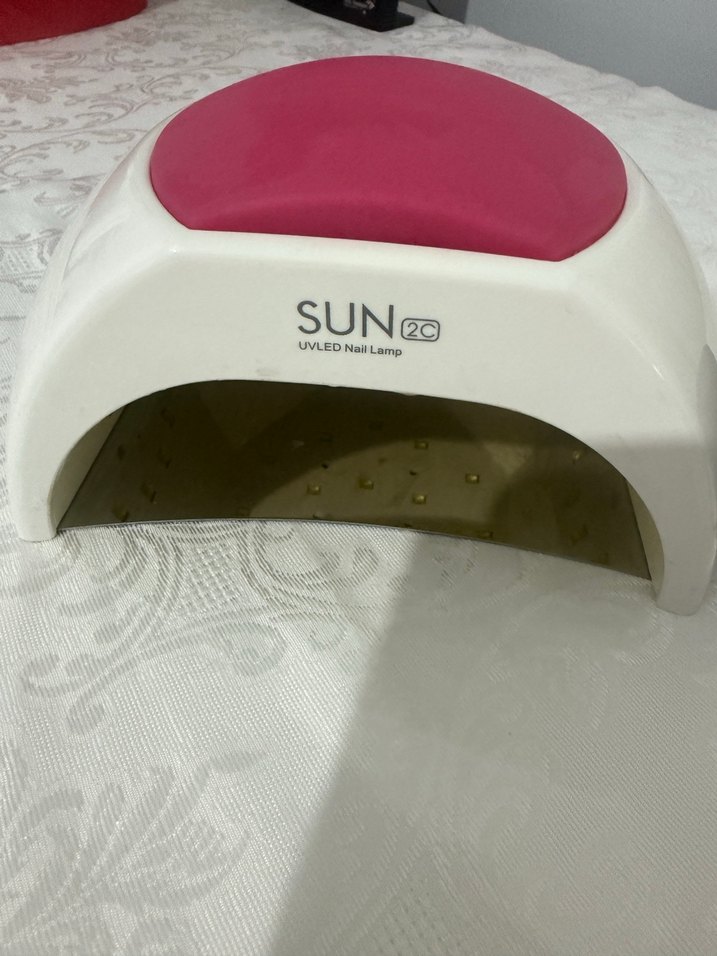 Çıkarılabilir Silikon Pedli Pembe Tırnak Lambası - Görsel 2