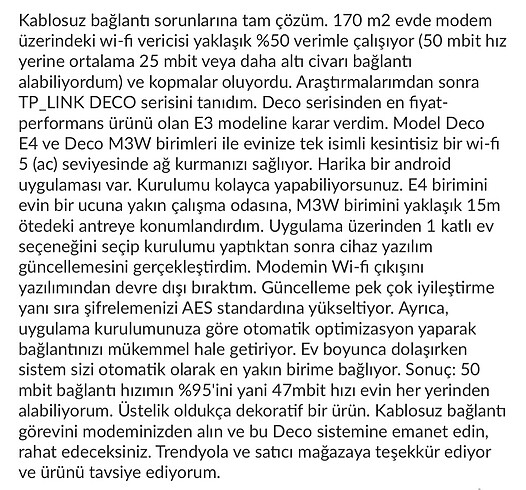 WiFi DECO E3 1200 MBPS 2 Mesh sistem - Görsel 6