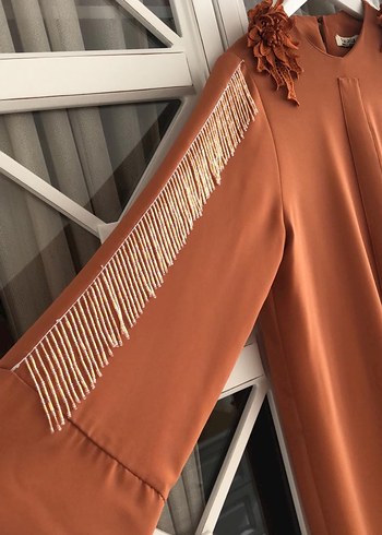 Kaliteli krep abiye elbise - Görsel 4