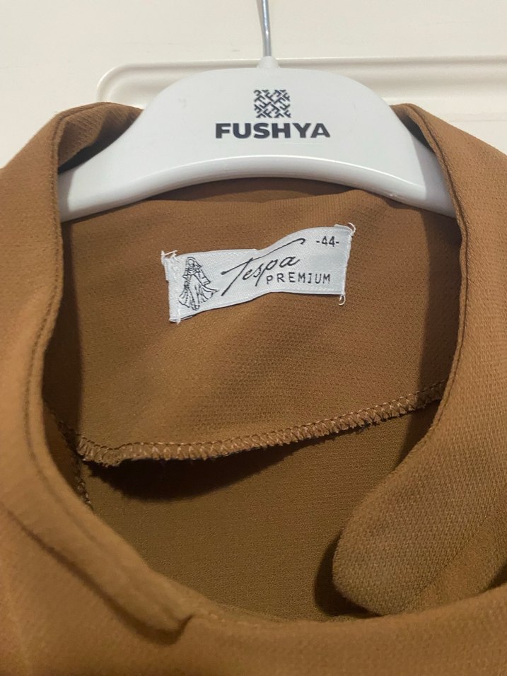 Krep kumaş tunik elbise - Görsel 3