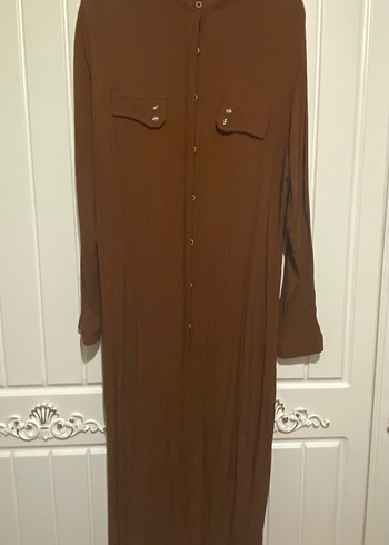 Pamuklu bürümcük kumaş tunik - Görsel 3