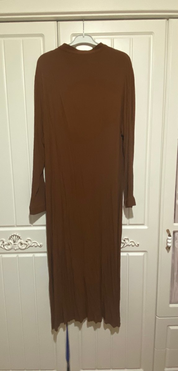 Pamuklu bürümcük kumaş tunik - Görsel 2