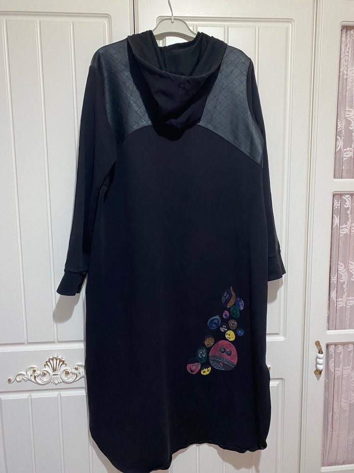 Mascara deri detaylı kap - Görsel 2