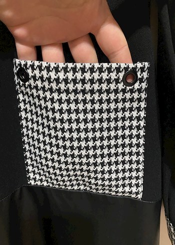 Deri detaylı tunik - Görsel 5