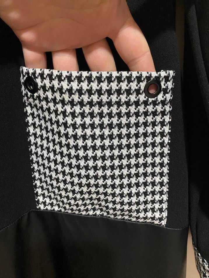 Deri detaylı tunik - Görsel 5