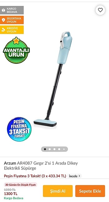 Arzum gırgır süpürge