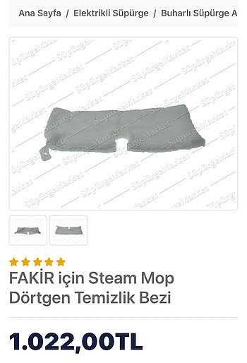 Beden Renk Fakir buharlı steam mop parçaları
