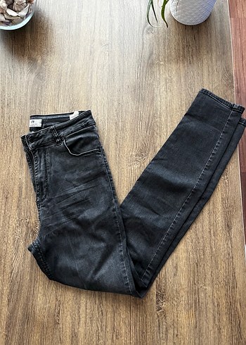LTB Gri Kadın Denim Pantolon - Normal Kesim, Tokalı