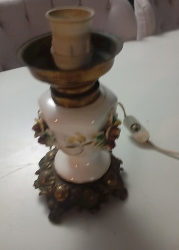 antika porselen abajur - Görsel 3