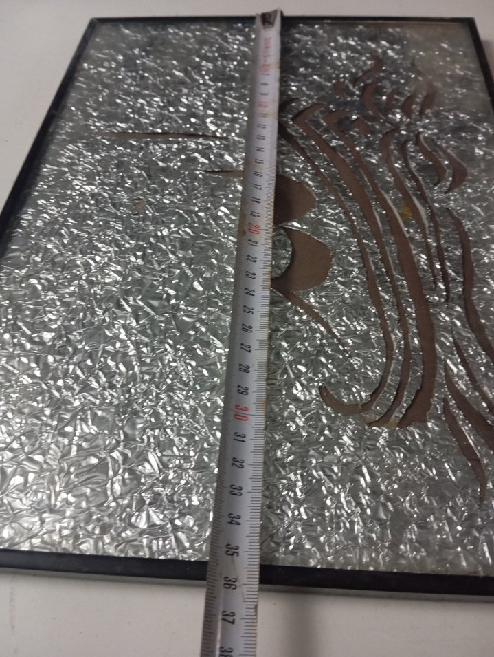 antika folyo üzerine hat işi - Görsel 4